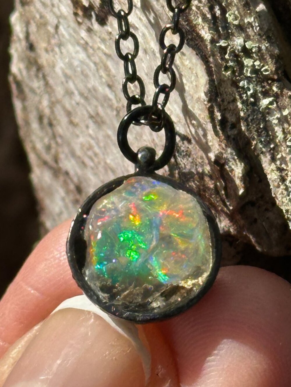 Antique Opal Necklace *Cup of Magic* - Picture 13 of 15